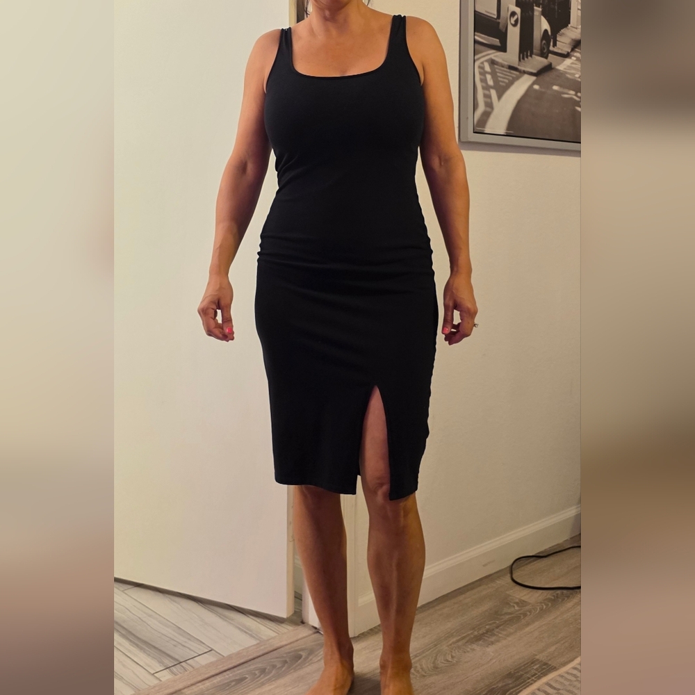 Express Black Pencil Skirt with Slit for Work